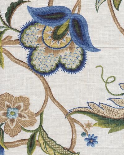 P Kaufman Brissac Sapphire Cotton Prints Fabric By The Yard