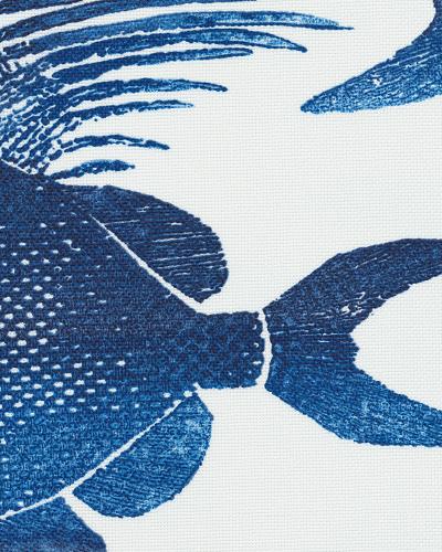 P Kaufman ODL Fish Navy Indoor Outdoor Fabric By The Yard