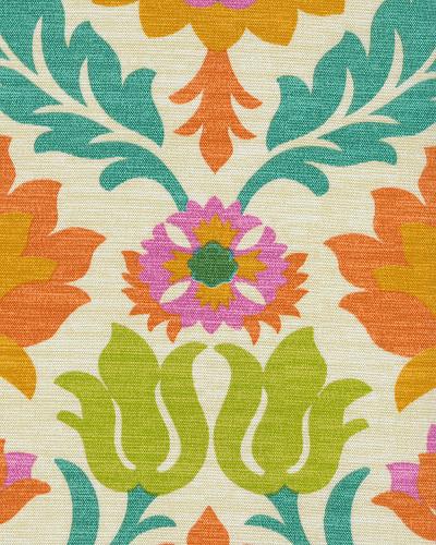 Waverly SNS  palisey light orange outdoor   fabric by the yard 